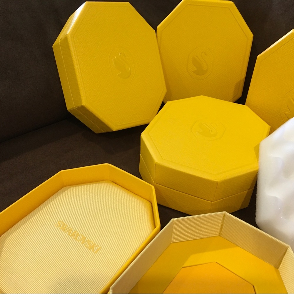 Swarovski gift boxes and bag